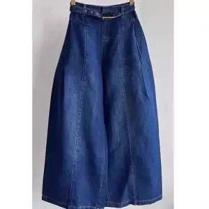 엘럽 팬츠 여성용 청 캐주얼 배기핏 청바지 일류 워싱 홍콩 박템1