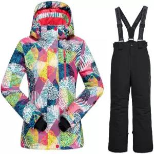 호티안 보이즈 스키 재킷 스노우 팬츠 정장 방풍 방수 겨울 코트