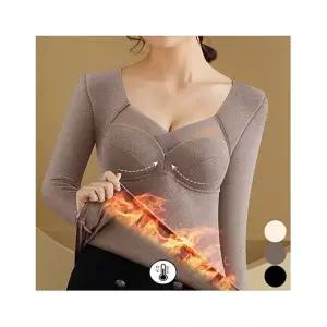 에스케이스토아 여성 겨울 피치기모 브라 패드 내장 긴팔 내복 상의 (KYR-WD557B0) 892799