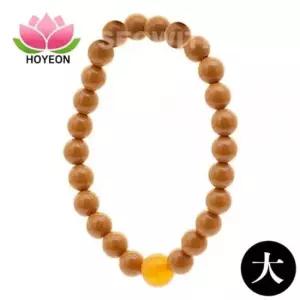 염원팔찌 호연 불교 기원 팔찌 게르마늄 건강 합장주 염주 ( )