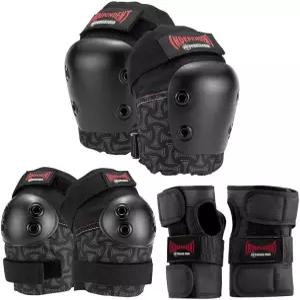 187 킬러 패드 스케이트보드 무릎 팔꿈치 손목 보호대 식스팩 세트 독립형 주니어