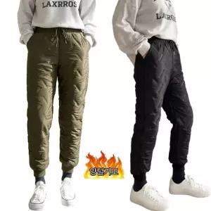 제니유 여성 양털 고주파 패딩 조거팬츠 겨울 필수 방한템 빅사이즈