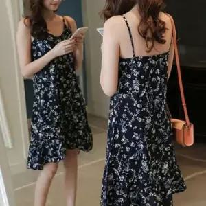 [옷은날개] 바캉스 베이직 여자 미니 나시 올데이 쉬폰 원피스 YfY