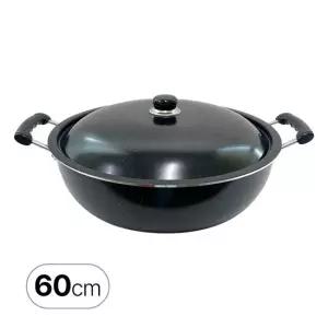 이디나 IH 마블 코팅 튀김솥 60cm 인덕션 직화 가능 뚜껑포함