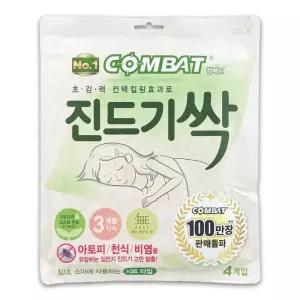 컴배트 진 드 기 싹 시트타입 4개입 - O 진득이 컴배트진득이해충제거 해충