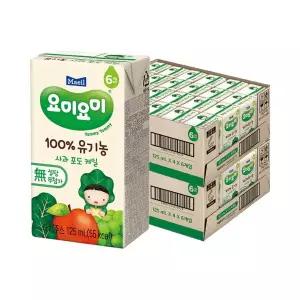 [매일] 요미요미 유기농주스 사과포도케일 125ml 48팩 207280 {0m}