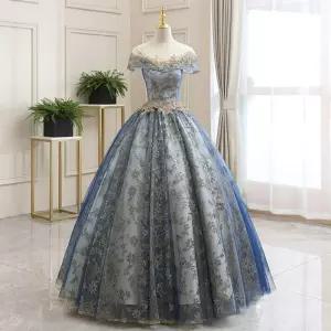 연주회 럭셔리드레스 럭셔리 블루 공연복 이브닝