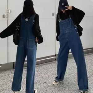 [의류] 트렌디 시크한 빈티지 캐쥬얼 여성 멜빵팬츠