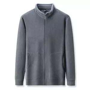 남자 브이넥 가디건 카디건 가을 플리스 자켓 기모 BE3