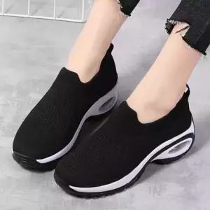 빅사이즈 에어쿠션 니트 슬립온 키높이 여성 운동화