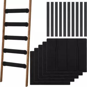 킹시온 5PCS 이층 침대 사다리 패드 10개의 조절 가능한 스트랩이 있는 커버 안전하고 편안한 등반에