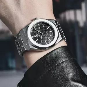 BP9346WC 미요타 무브먼트 프리미엄 쿼츠 메탈 남자 손목시계