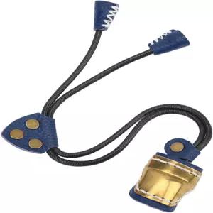 DEWIN 가죽 양궁 엄지 반지 전통 활쏘기용 손가락 보호 가드 연습을 좋아하는 친구들에게 적합 (파란색)