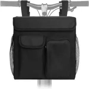모빌리티 스쿠터 및 롤러용 젠란 휠체어 가방 컵 홀더 노트북 포켓이 있는 13x5.9x10.2인치 방수 보관 정리