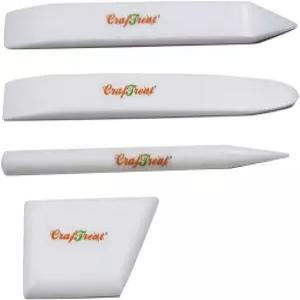 크래프트트리트 테플론 본 폴더 및 스코어링 도구 세트 - 대형 에르고 스퀘어 터 버너 페이퍼 스코어러