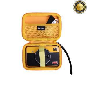 Kodak Mini Shot 2 용 LTGEM 방수 EVA 하드 케이스 레트로 휴대용 무선 인스턴트 카메라 포토 프린터 노란