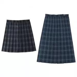 그린블랙 체크패턴 치마기장선택  학생복