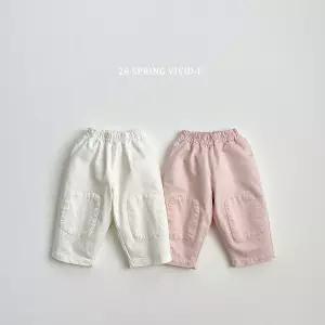 [연투] 비비드아이 26봄 빵떡스판면바지 아기 유아 키즈 주니어 아동복 봄바지