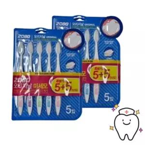 애경산업 2080 오리지날 미세모 칫솔 20개입