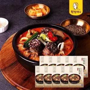 [NS홈쇼핑](e)원할머니 깊고진한 얼큰 순대국 600g 10팩[35771051]