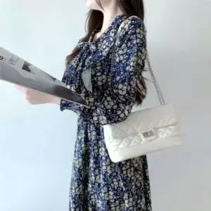 [옷은날개] 하객룩원피스 쉬폰롱원피스 원피스 봄 리본원피스