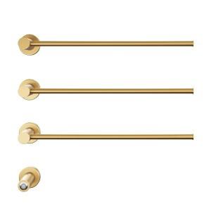 스위스 매디슨 클레어 3바 전기 타월 워머 온열 선반, 브러시드 골드 욕실용