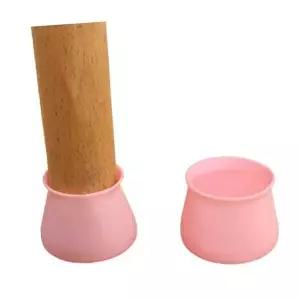 의자다리캡 미끄럼방지 실리콘의자발캡 원형 핑크 M