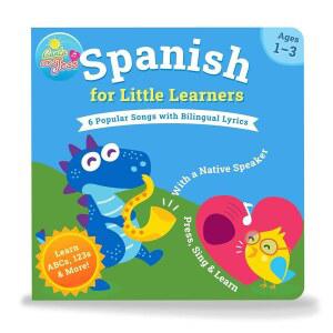 스페인어 학습 노래 사운드 북 1 u20133 | 6곡이 포함된 이중 언어 뮤지컬 원어민과 함께 ABC, 숫자 및 색상 가르치기 생일 조기 학습을 위한 훌륭한 선물