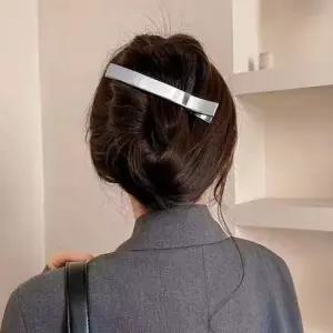 여자머리장식 대형 메탈 일자형 헤어핀 올림머리 머리 헤어 집게핀