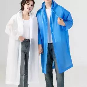 [신상오픈런]여행 장마 여름 후드 똑딱이 남녀공용 투명우비 (30488280)