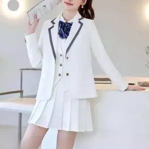 고등학교교복 투버튼 라인포인트 여자 교복 학생복 여자교복 세트