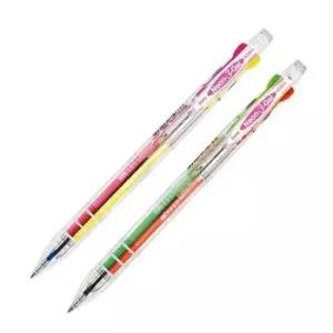 [문구/오피스] 형광 3색 볼펜 0.5mm 12개 세트 1P 학교 사무 필기구