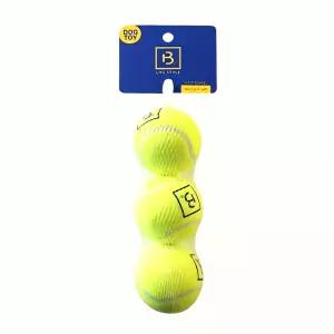 테니스공 M 3개입 스포츠 볼 애완 용 장난감 트레이닝 구기 반려 용품 운동 털 공장