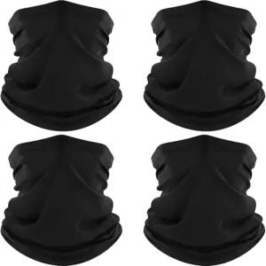 록순 4팩 넥 게이터 쿨링 통기성 반다나 스카프 하이킹 마스크 남성용여성용 페이스 차단 자외선