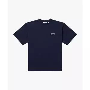 골스튜디오 ANTIBES BEACH BLUE WAVE TEE-DARK NAVY 1700054