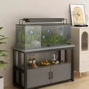 어항 선반 수납 거실 테이블 정리대 수조 다층 랙 수납공간 철제