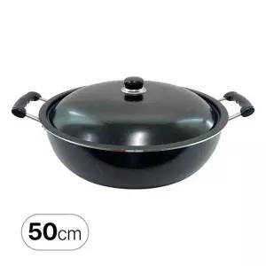 이디나 IH 마블 코팅 튀김솥 50cm 인덕션 직화 가능 뚜껑포함