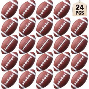 Libima 미니 공기 주입식 축구 17.8cm(7인치) 소형 고무 스포츠 놀이터 공 24개, 야외 및 실내 게임 선물 파티