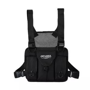 스포츠 테크웨어 라이딩 러닝가방 체스트백(블랙)