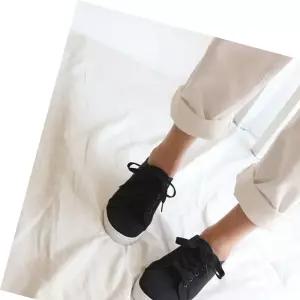 블랙운동화 예쁜 블랙 운동화 여자 스니커즈 학생 발편한 슬립온