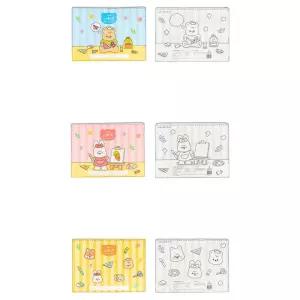 25x34.5cm 사이즈 그림 미술시간용 스케치북 3개 아이놀이키트 공부방 교구세트