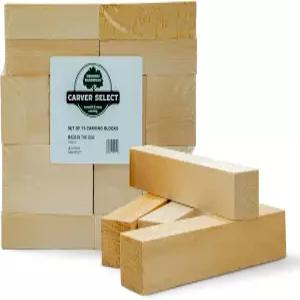 배스우드 조각 블록 19개 세트 배스 초보자 공예 이상적입니다 및 키트 전문가에게 블록이 프리미엄 우드