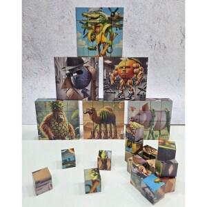 모던시스터즈 이탈리안 브레인롯 합체 블럭 자석 퍼즐 큐브 마그네틱 피규어 블록