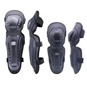 BRAVORD 모터사이클 무릎 패드 및 가능한 팔꿈치 스케이팅 앤 조절 보호대엘보우 패드4개 사이클링