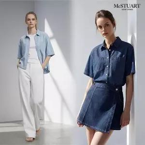 [맥스튜어트] 26썸머 데님셔츠2종(여성)