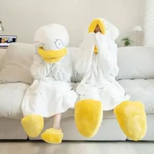 [블루마켓]대왕 엘리자베스 오리 잠옷 파자마 홈웨어 원피스잠옷 동물잠옷 오리잠옷 캐릭터잠옷