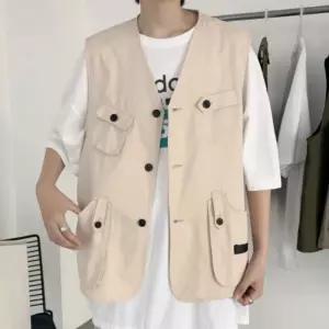 [제이프로젝]남자 패션아이템 베스트 포켓포인트 면조끼 캐주얼룩 여성캐쥬얼 울캐시미어 양털집업 밍크자