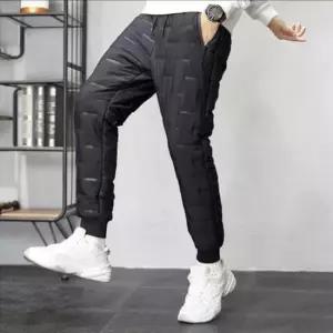 혹한기 남성 밑단 시보리 방한바지