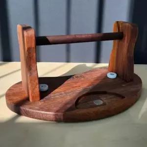 뜨개실 이앤위즈 멀바우 하트 얀홀더 홀더 뜨개질 소품