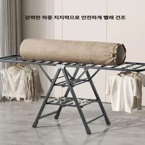 접이식 실내용 빨래 건조대 베이비 이불 옷걸이 선반